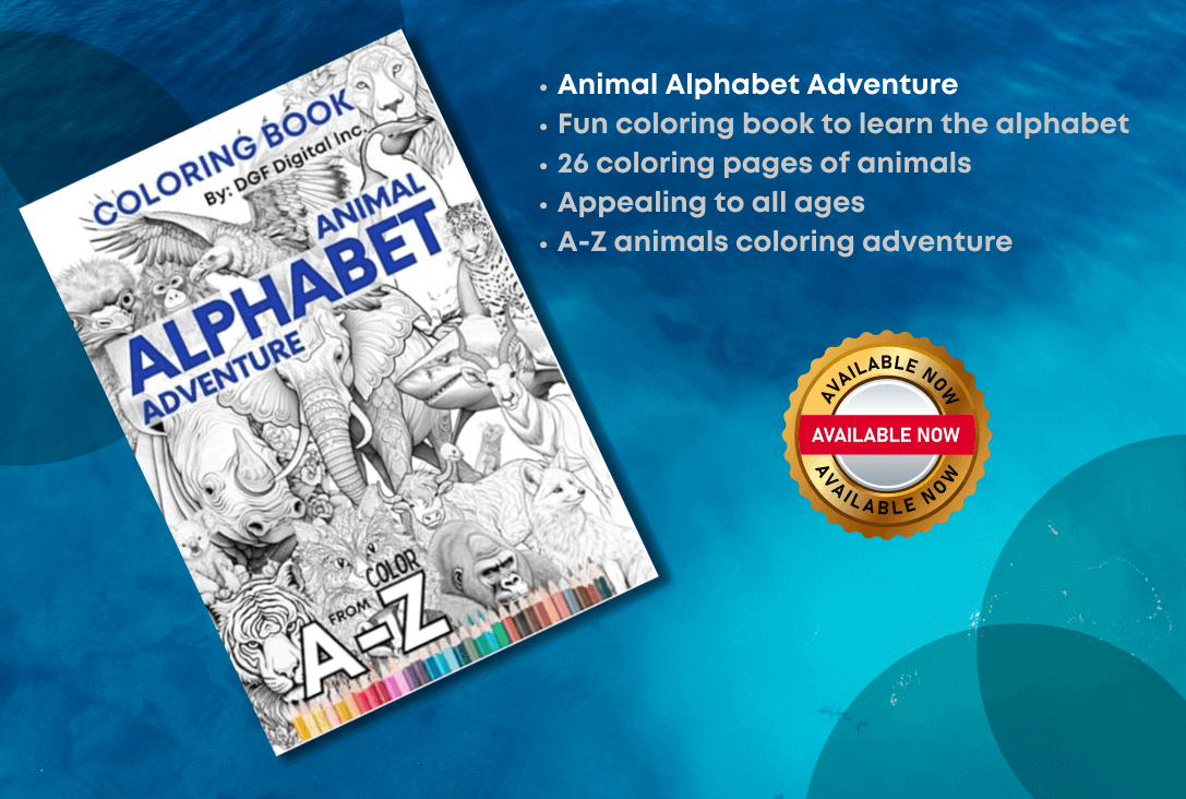 Animal Alphabet Adventure Coloring Book